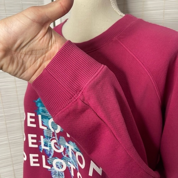 Peloton Everyday Floral Graphic Crewneck Sweatshirt – Pink, Size S - Picture 3 of 7